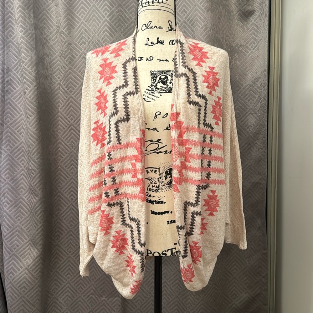 Charming Charlie Tribal Pattern Cardigan